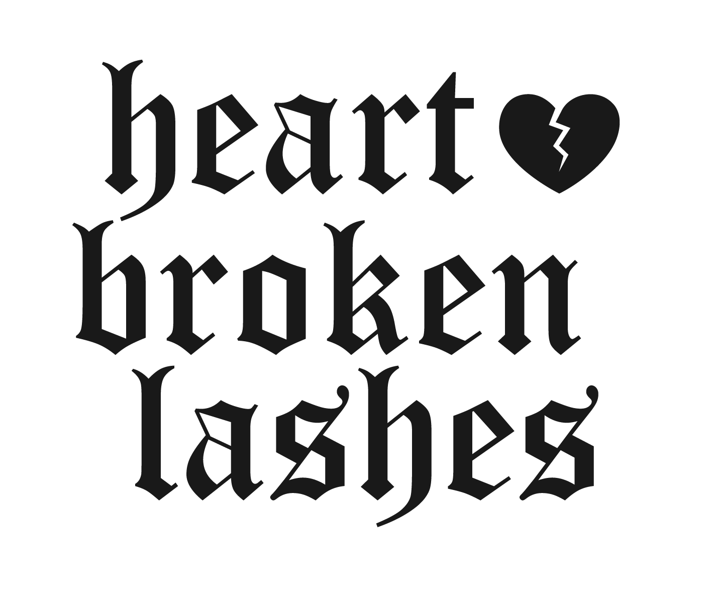 LASHES CLUSTER AT HOME
– HEART BROKEN